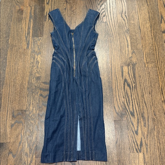 NWT GapStudio Seamed Denim Midi Dress - Picture 5 of 7